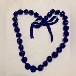 Black Kukui Nut Lei Necklace